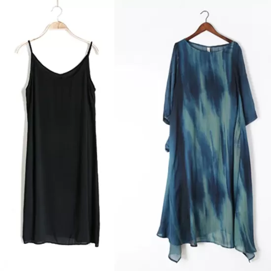 Artistic Retro 2 Pieces Printed Round-Neck Loose Maxi Dress Artistic Retro 2 Pieces Printed Round-Neck Loose Maxi Dress