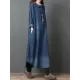 Loose Denim Shirt Maxi Dresses Loose Denim Shirt Maxi Dresses