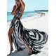 Printed Bandage Backless Sexy Maxi Dress Printed Bandage Backless Sexy Maxi Dress