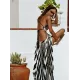 Printed Bandage Backless Sexy Maxi Dress Printed Bandage Backless Sexy Maxi Dress