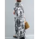 Ethnic Printed Vintage Plus Size V-Neck Loose Casual Dress Ethnic Printed Vintage Plus Size V-Neck Loose Casual Dress