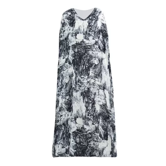 Ethnic Printed Vintage Plus Size V-Neck Loose Casual Dress Ethnic Printed Vintage Plus Size V-Neck Loose Casual Dress