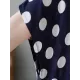 Urban Loose Batwing Sleeves Polka-Dot Printed A-Line Maxi Dress Urban Loose Batwing Sleeves Polka-Dot Printed A-Line Maxi Dress