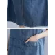 Loose Sleeveless Denim V-Neck Midi Dress Loose Sleeveless Denim V-Neck Midi Dress