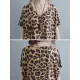 Loose Leopard V-Neck Batwing Sleeves Maxi Dress Loose Leopard V-Neck Batwing Sleeves Maxi Dress