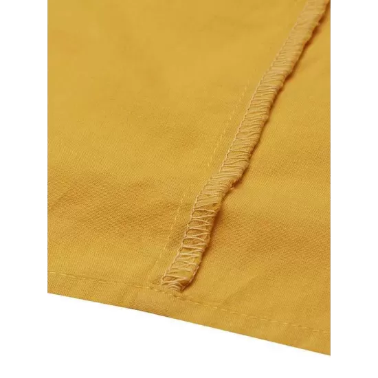 Simple Solid Color U-Neck Pleated Short Sleeves Maxi Dress Simple Solid Color U-Neck Pleated Short Sleeves Maxi Dress