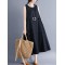 Casual Sleeveless A-line Long dress