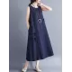 Casual Sleeveless A-line Long dress Casual Sleeveless A-line Long dress