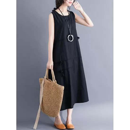 Casual Sleeveless A-line Long dress Casual Sleeveless A-line Long dress