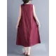 Casual Sleeveless A-line Long dress Casual Sleeveless A-line Long dress