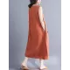 Casual Sleeveless A-line Long dress Casual Sleeveless A-line Long dress