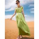 Vintage Loose Solid Color Round-Neck Midi Dress Vintage Loose Solid Color Round-Neck Midi Dress