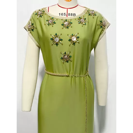 Vintage Loose Solid Color Round-Neck Midi Dress Vintage Loose Solid Color Round-Neck Midi Dress