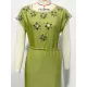 Vintage Loose Solid Color Round-Neck Midi Dress Vintage Loose Solid Color Round-Neck Midi Dress
