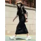 Casual Short Sleeves Solid Color Round-Neck Maxi Dress Casual Short Sleeves Solid Color Round-Neck Maxi Dress