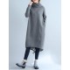 High Collar Fleeced Long Dress High Collar Fleeced Long Dress