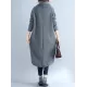 High Collar Fleeced Long Dress High Collar Fleeced Long Dress