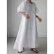Original Bishop Sleeve Solid Color Midi Dress Original Bishop Sleeve Solid Color Midi Dress