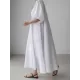 Original Bishop Sleeve Solid Color Midi Dress Original Bishop Sleeve Solid Color Midi Dress