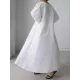 Original Bishop Sleeve Solid Color Midi Dress Original Bishop Sleeve Solid Color Midi Dress
