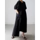Original Bishop Sleeve Solid Color Midi Dress Original Bishop Sleeve Solid Color Midi Dress