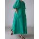 Original Bishop Sleeve Solid Color Midi Dress Original Bishop Sleeve Solid Color Midi Dress
