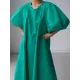 Original Bishop Sleeve Solid Color Midi Dress Original Bishop Sleeve Solid Color Midi Dress