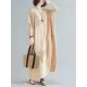 9 Colors Loose Solid Color V-Neck Maxi Dress 9 Colors Loose Solid Color V-Neck Maxi Dress