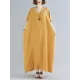 9 Colors Loose Solid Color V-Neck Maxi Dress 9 Colors Loose Solid Color V-Neck Maxi Dress