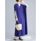 9 Colors Loose Solid Color V-Neck Maxi Dress 9 Colors Loose Solid Color V-Neck Maxi Dress