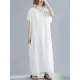 9 Colors Loose Solid Color V-Neck Maxi Dress 9 Colors Loose Solid Color V-Neck Maxi Dress