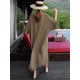 Loose Soft Batwing Sleeve Long Dress Loose Soft Batwing Sleeve Long Dress