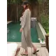 Loose Soft Batwing Sleeve Long Dress Loose Soft Batwing Sleeve Long Dress