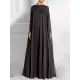 Simple Two Pieces Inner Slip Dress+See Through Outer Cape Maxi Dress Simple Two Pieces Inner Slip Dress+See Through Outer Cape Maxi Dress