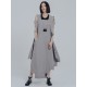 Casual Loose Sleeveless Irregular Gray Maxi Dress Casual Loose Sleeveless Irregular Gray Maxi Dress