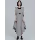 Casual Loose Sleeveless Irregular Gray Maxi Dress Casual Loose Sleeveless Irregular Gray Maxi Dress