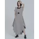 Casual Loose Sleeveless Irregular Gray Maxi Dress Casual Loose Sleeveless Irregular Gray Maxi Dress