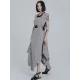 Casual Loose Sleeveless Irregular Gray Maxi Dress Casual Loose Sleeveless Irregular Gray Maxi Dress