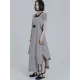 Casual Loose Sleeveless Irregular Gray Maxi Dress Casual Loose Sleeveless Irregular Gray Maxi Dress