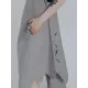 Casual Loose Sleeveless Irregular Gray Maxi Dress Casual Loose Sleeveless Irregular Gray Maxi Dress