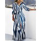 Buttoned Tied Waist Zebra Printed High Waisted Long Sleeves V-neck Shirt Dress Maxi Dresses Buttoned Tied Waist Zebra Printed High Waisted Long Sleeves V-neck Shirt Dress Maxi Dresses