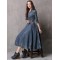 Vintage Embroidered Cropped Denim Dress