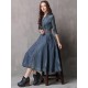 Vintage Embroidered Cropped Denim Dress Vintage Embroidered Cropped Denim Dress