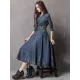 Vintage Embroidered Cropped Denim Dress Vintage Embroidered Cropped Denim Dress