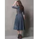 Vintage Embroidered Cropped Denim Dress Vintage Embroidered Cropped Denim Dress