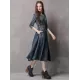 Vintage Embroidered Cropped Denim Dress Vintage Embroidered Cropped Denim Dress