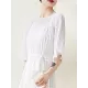 Loose Pleated With Waistband Solid Color Round-Neck Maxi Dresses Loose Pleated With Waistband Solid Color Round-Neck Maxi Dresses
