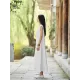 White Ramie Cotton Sleeveless Linen Dress White Ramie Cotton Sleeveless Linen Dress
