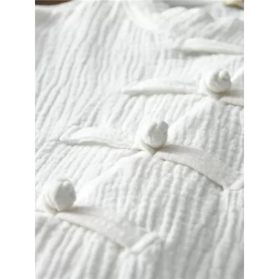 White Ramie Cotton Sleeveless Linen Dress White Ramie Cotton Sleeveless Linen Dress