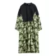 Buttoned Printed Split-Joint Long Sleeves Loose Lapel Midi Dresses Buttoned Printed Split-Joint Long Sleeves Loose Lapel Midi Dresses